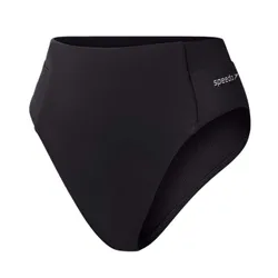 Quần Bơi Nữ Speedo Solid Hi Waist Swim Bottom - Black Màu Đen Size L