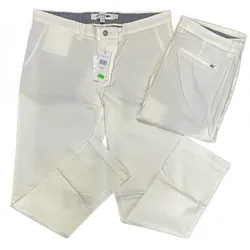 Quần Dài Nam Lacoste Classic Slim Fit Stretch Cotton Trousers White Màu Trắng Size 30
