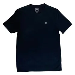 Áo Phông Nam CPS Chaps Cổ Chữ V Tshirt Màu Đen