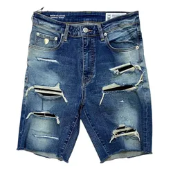 Quần Short Nam CPS Chaps Denim Collection Original Design Màu Xanh Size 30