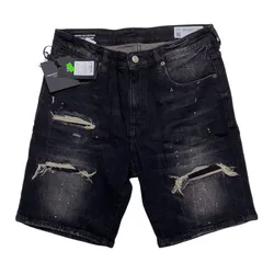 Quần Short Nam CPS Chaps Men's Denim Collection Original Design Màu Đen Xám Size 34