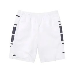 Quần Short Nam Lacoste Men's Sport Printed Side Bands GH0876 Màu Trắng Đen Size 3