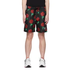 Quần Short Nam Versace Jeans Couture Roses In Black Màu Đen Size 46