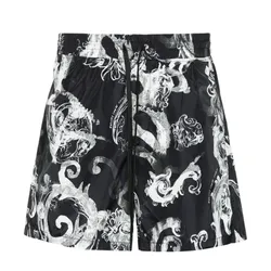 Quần Short Nam Versace Jeans Couture Watercolor Couture Màu Đen Trắng Size 46
