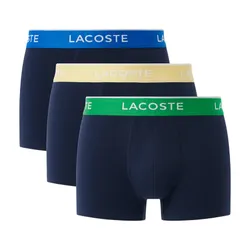 Set 3 Quần Lót Nam Lacoste 3-Pack Stretch Cotton Trunks 5H1297 EI3 Màu Xanh Navy Size S