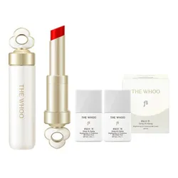 Set Son Dưỡng Và Kem Nền Kiêm Chắn Nắng The Whoo Royal Special (Lip Glow Balm 99 Bloom Red + Brightening UV Protective BB Cream SPF50+/PA+++) 3 Món