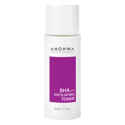 Toner Ahohwa BHA 2% Exfoliating Hỗ Trợ Kiểm Soát Dầu, Làm Sạch Da, Cải Thiện Lỗ Chân Lông 80ml
