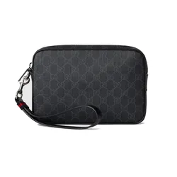 Túi Cầm Tay Nam Gucci  Black Small Pouch Màu Đen