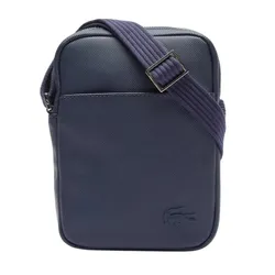 Túi Đeo Chéo Lacoste Classic Petit Piqué Vertical Zip Bag NH2340HC 021 Màu Xanh Navy