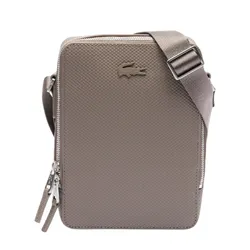 Túi Đeo Chéo Nam Lacoste Chantaco Pique Leather Shoulder Bag NH3271CE Q80 Màu Nâu