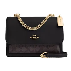 Túi Đeo Chéo Nữ Coach Klare Crossbody Bag In Signature Canvas CV978 Màu Đen Nâu