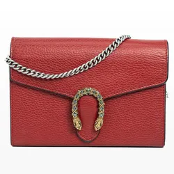 Túi Đeo Chéo Nữ Gucci Dionysus GG Supreme Mini Màu Đỏ
