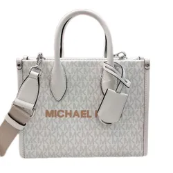 Túi Đeo Chéo Nữ Michael Kors MK Mirella Small Signature Logo Crossbody Bag Màu Xám Trắng