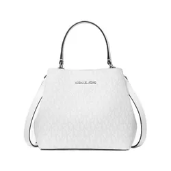 Túi Đeo Chéo Nữ Michael Kors MK Pratt Small Signature Logo Convertible Shoulder Bag 35S4S3FM5V Màu Trắng