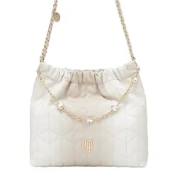 Túi Đeo Vai Nữ Lyn Monet Party Infinite L Shoulder Bag - White LL24MBF399 Màu Trắng