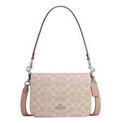 Túi Đeo Vai Nữ Coach Quinn Bag In Signature Canvas CZ770 Màu Be
