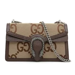 Túi Đeo Vai Nữ Gucci Dionysus Jumbo GG Small Chain Shoulder Bag 400249 Màu Nâu