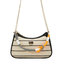 Túi Đeo Vai Nữ Lyn Viktoria S Shoulder Bag - Black LL25CBF208 Màu Đen