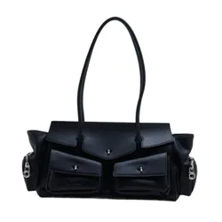 Túi Đeo Vai Nữ Pazzion Virelle Structured Multi-Pocket Shoulder Bag F9896BLK00L Màu Đen