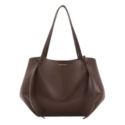 Túi Tote Nữ Charles & Keith CNK XL Calla Tote Bag Espresso Brown CK2-30671782 Màu Nâu