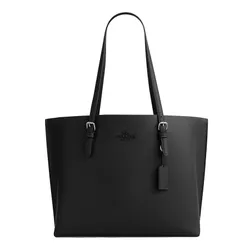 Túi Tote Nữ Coach Mollie Bag Silver/ Black CV968 Màu Đen