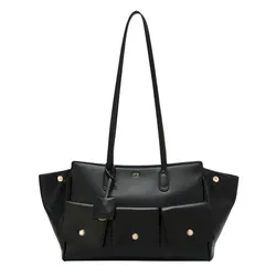 Túi Tote Nữ Lyn Rockcake Tote Bag Black LL25FBT605 Màu Đen