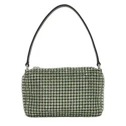 Túi Xách Tay Nữ Alexander Wang Heiress Medium Pouch Bag Màu Xanh Lá