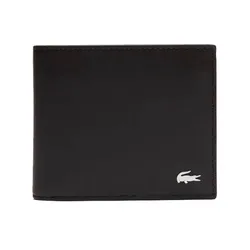 Ví Nam Lacoste Men's Leather Wallet Black NH1112FG 028 Màu Đen