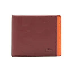 Ví Nam Lacoste Print Colorblock Billfold Men Red Small Leather Goods NH4006FW-K92 Màu Đỏ