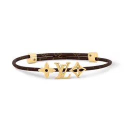 Vòng Đeo Tay Nữ Louis Vuitton LV Iconic M8807Z Màu Nâu Vàng