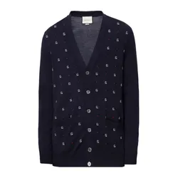 Áo Cardigan Nam Gucci Navy Blue Màu Xanh Đen Size S