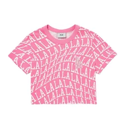 Áo Croptop Nữ MLB Illusion Allover 3FTS61023-07PKS Màu Hồng