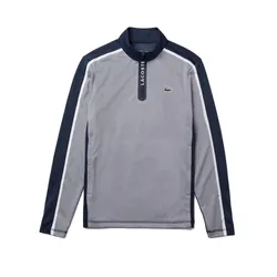 Áo Dài Tay Nam Lacoste Sport Zip Stand-Up Collar Stretch Golf Sweatshirt Grey SH2334 Màu Xám Size 3