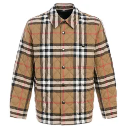 Áo Khoác Nam Burberry Vân Chám Taupe Brown SP148534 Màu Nâu Size XS
