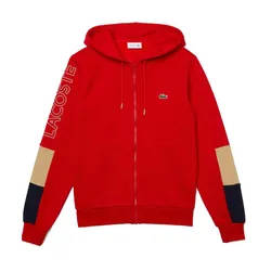 Áo Khoác Nam Lacoste Colorblock Zip-Up Fleece SH6885-51 1FU Màu Đỏ Size 4