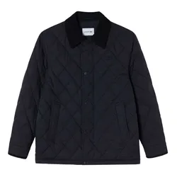 Áo Khoác Nam Lacoste Quilted Jacket BH670E HDE Màu Xanh Navy Size 48
