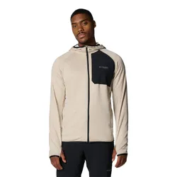 Áo Khoác Nỉ Nam Columbia Men's Triple Canyon Grid Fleece Hooded Fz Ii Jacket 2094972278 Màu Beige Size L