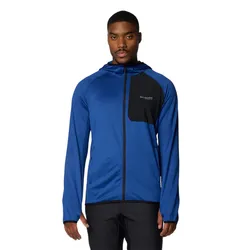 Áo Khoác Nỉ Nam Columbia Men's Triple Canyon Grid Fleece Hooded Fz Ii Jacket 2094972433 Màu Xanh Dương Size XL