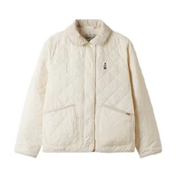 Áo Khoác Nữ WHOAU Steve Quilting Jacket WHJJF1113F Màu Kem Size S