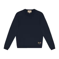 Áo Len Nam Gucci GG 730974 XKCOR 4011 Màu Xanh Navy Size XS