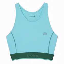 Áo Ngực Thể Thao Nữ Lacoste Technical Jersey Swim Top Green Swimwear MF5368-BVG Màu Xanh Size 36