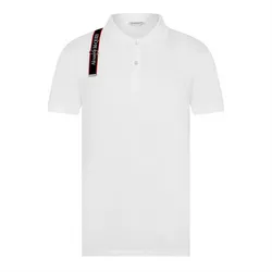 Áo Polo Nam Alexander Mcqueen Tape Harness Polo Shirt Màu Trắng Size M