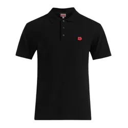Áo Polo Nam Kenzo Boke Flower Embroidered Slim In Black PFF65P01534PU.99J Màu Đen Size S