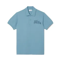 Áo Polo Nam Lacoste Classic Fit Printed L.12.12 PH0285-10 Màu Xanh Blue Size 3