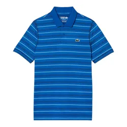 Áo Polo Nam Lacoste Men’s Golf Recycled Polyester Stripe DH5182-51 XIP Màu Xanh Blue