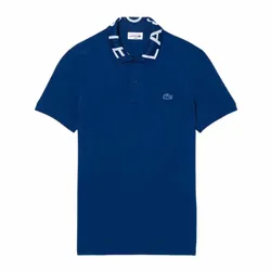 Áo Polo Nam Lacoste Movement Jacquard Collar Polo PH0797 HBM Màu Xanh Navy Size 2