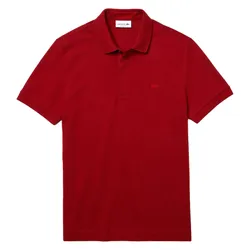 Áo Polo Nam Lacoste Paris Polo Shirt Regular Fit Stretch Cotton Piqué PH5522-Z1Q Màu Đỏ Size 3