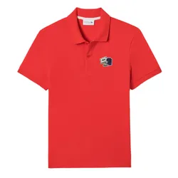 Áo Polo Nam Lacoste Regular Fit Shirt PH6544-F8M Màu Đỏ Cam Size 4