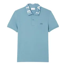 Áo Polo Nam Lacoste Slim Fit Jacquard Branded Polo Shirt PH9538 00 HD9 Màu Xanh Blue Size 3