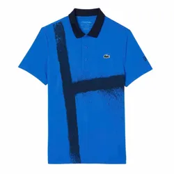 Áo Polo Nam Lacoste Tennis x Novak Djokovic DH8971-00-3D3 Màu Xanh Dương Size 3